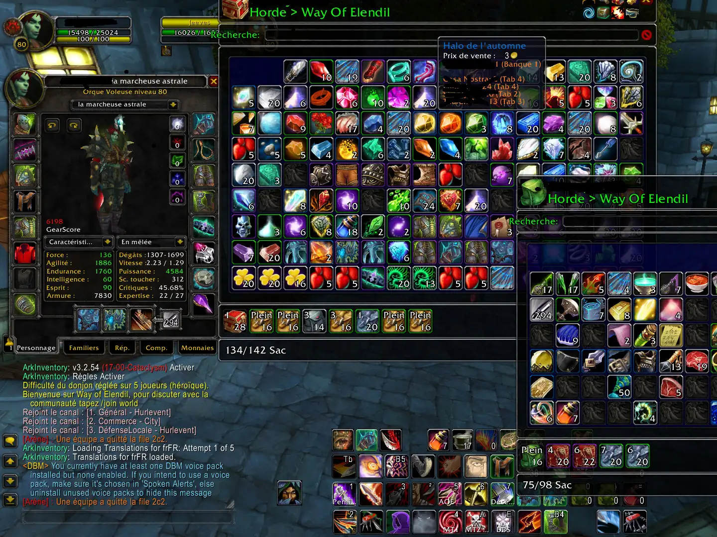 Vente compte WoW WotLK – Way of Elendil (HL PvE) thumbnail 2