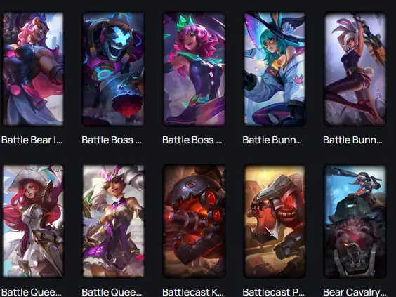 EUW +479 SKINS(Rizen Legend ahri et plus) ⸱  +100k BE ⸱ Argent I  thumbnail 5