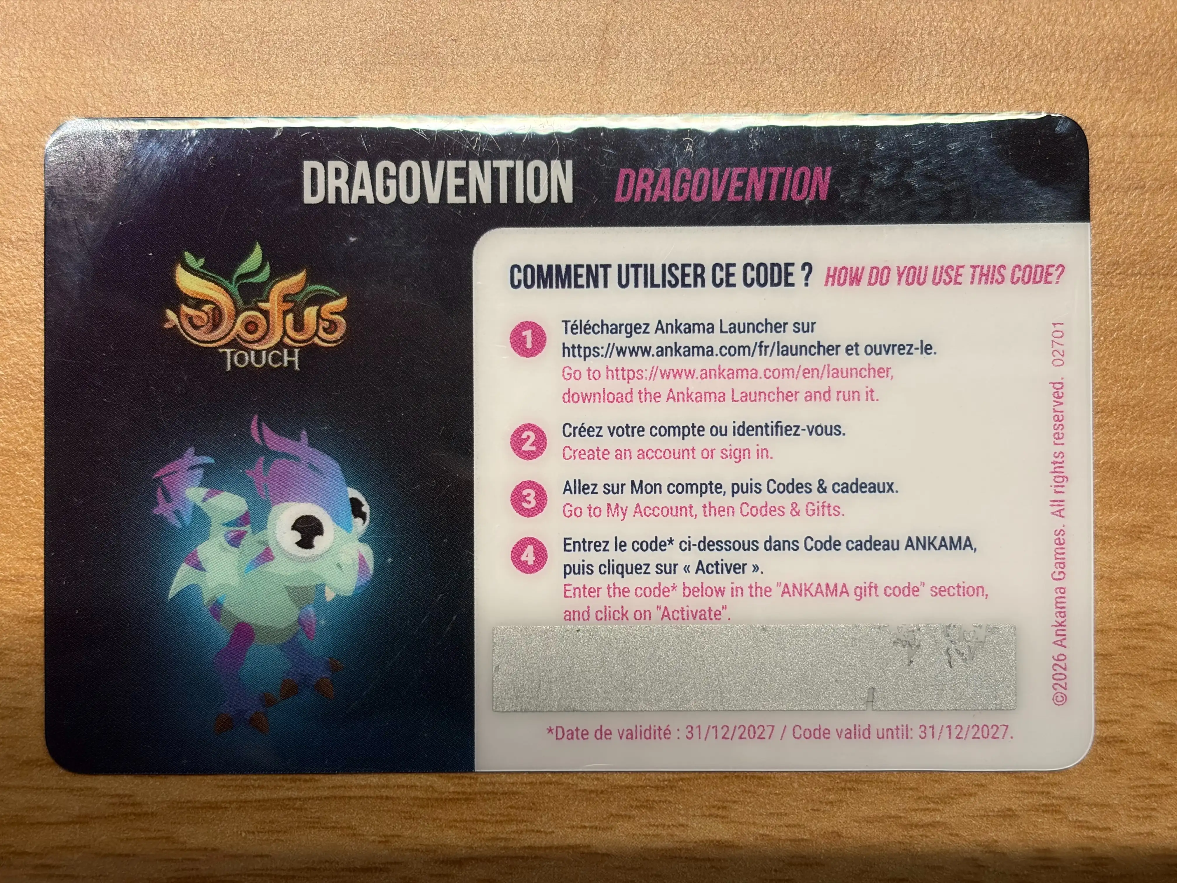 Code Dragovention Dofus Touch