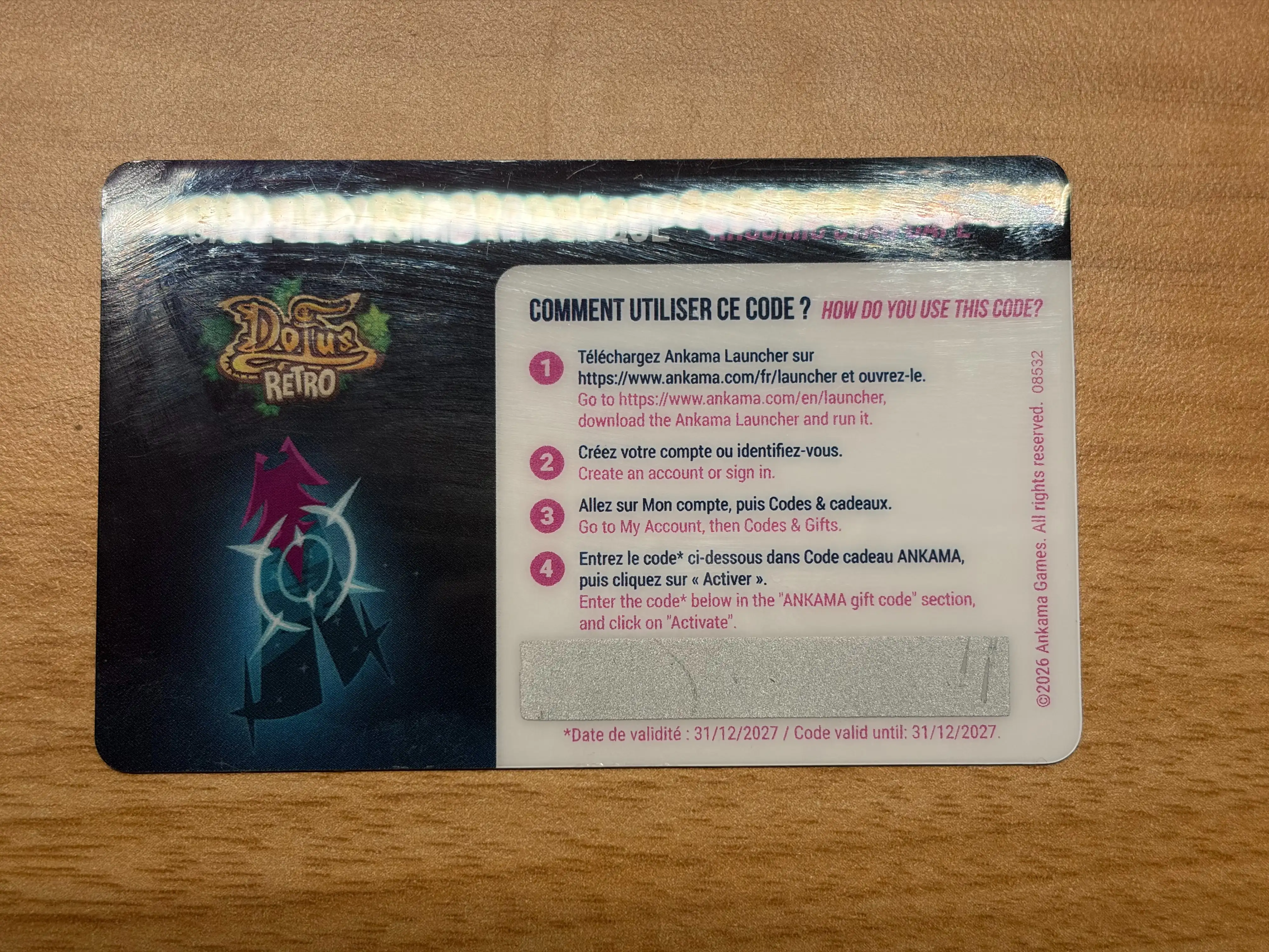 Code Cape de l'Astre Krosmique Dofus Rétro