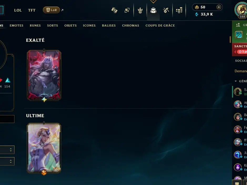 Compte TFT / Lol alll champ 300+skin